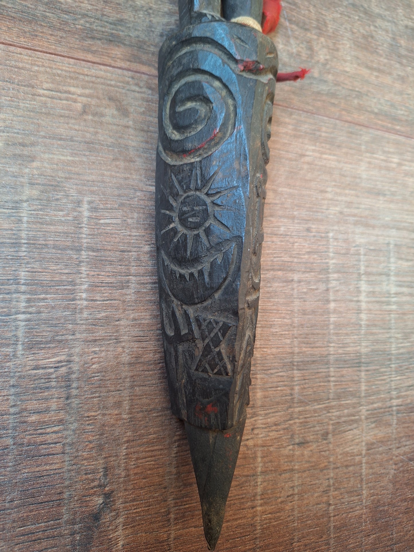 Antique wooden phurba #50