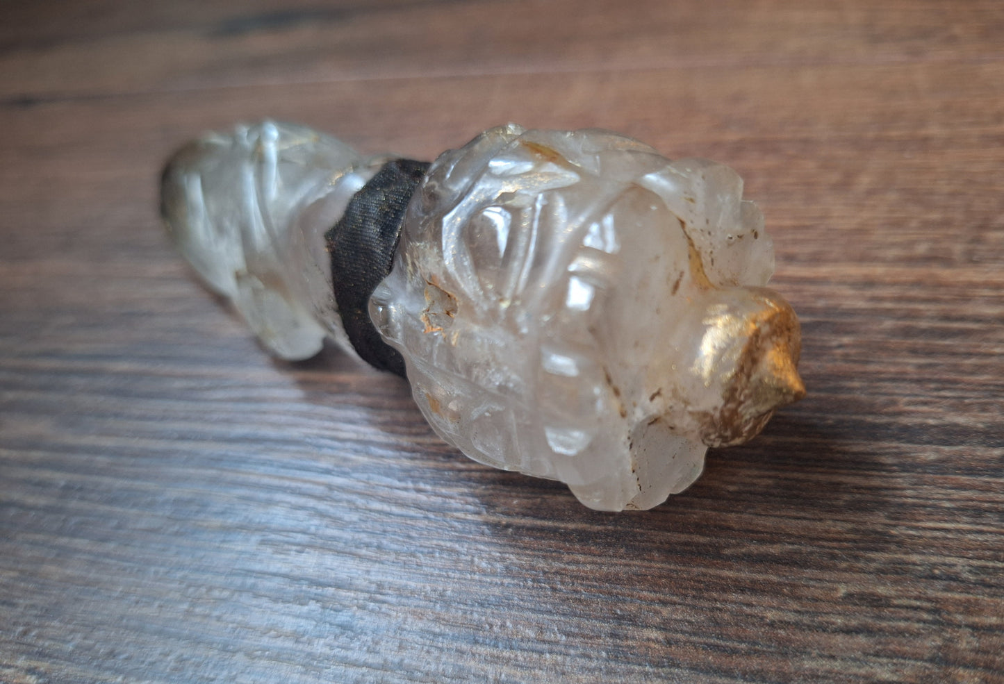 Vintage quartz crystal phurba #4