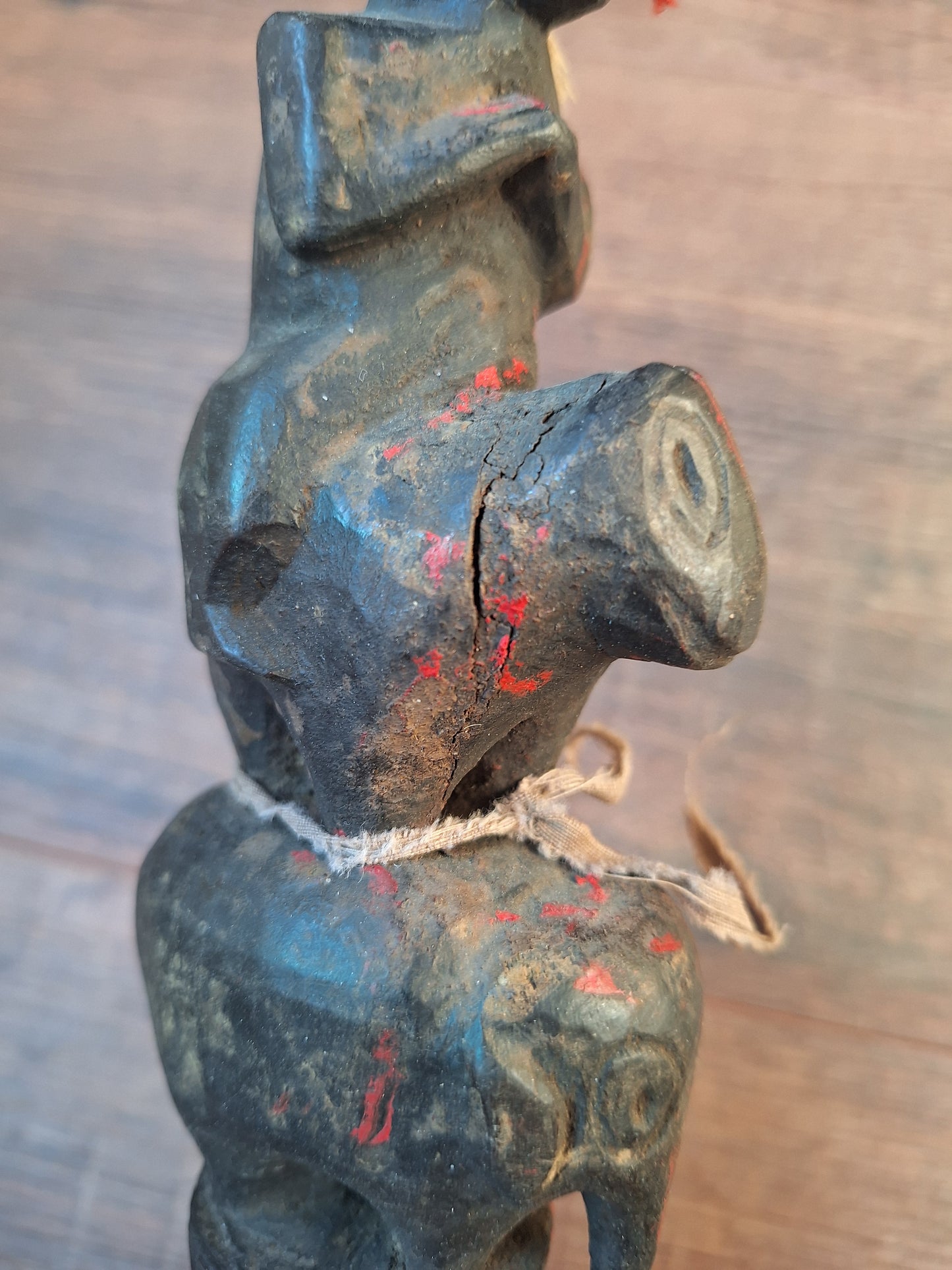 Antique wooden phurba #56