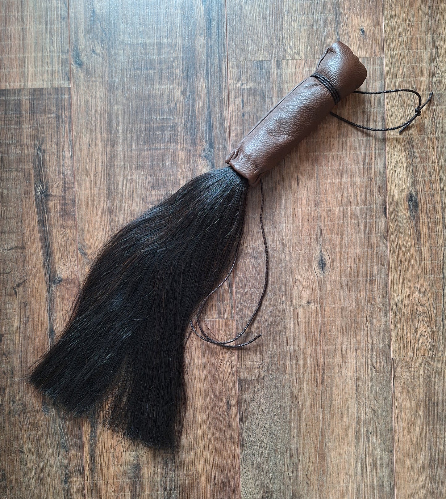 Horse tail shamanic whip