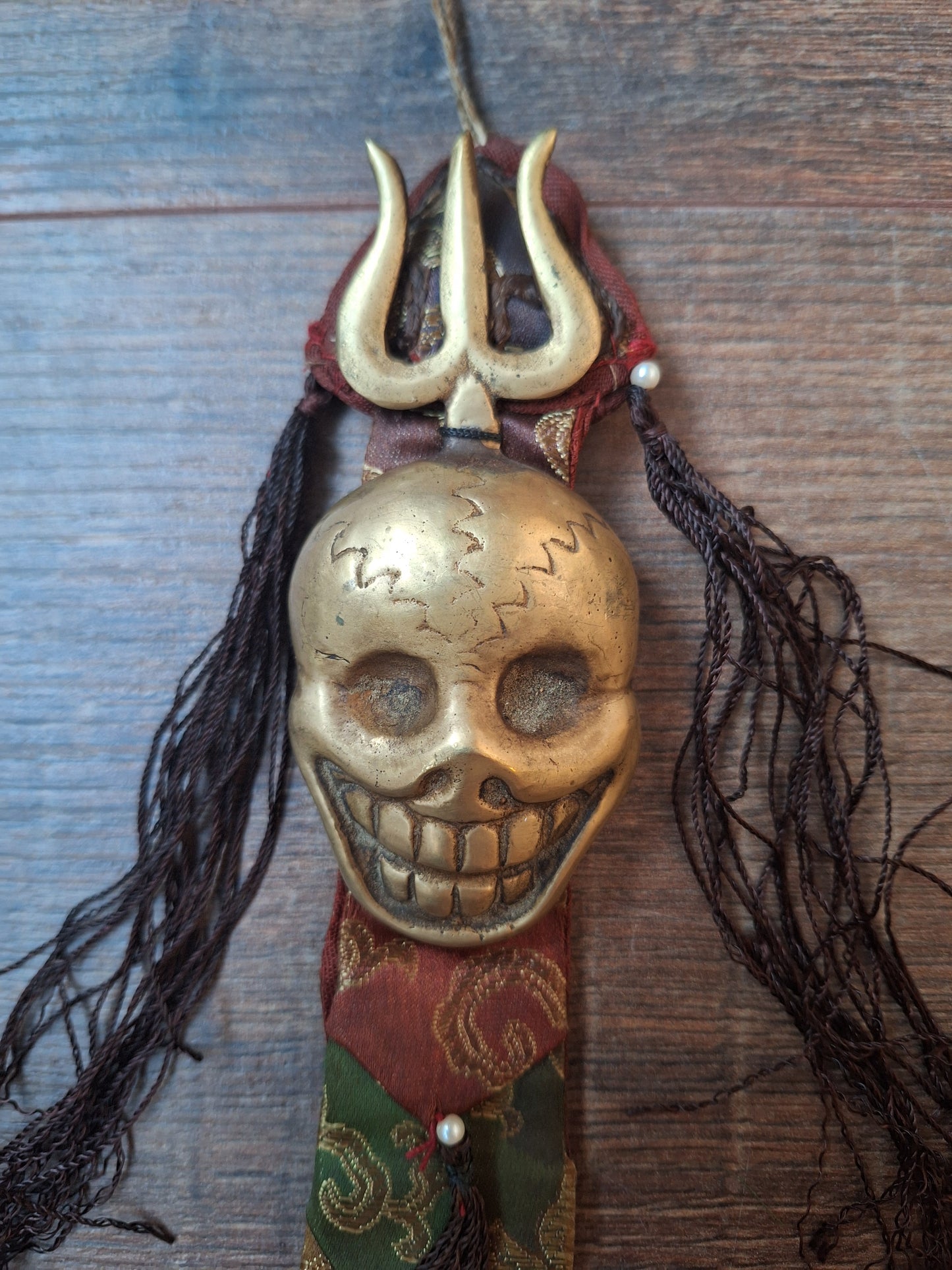 Vintage Tibetan amulet wallhanger Citipati