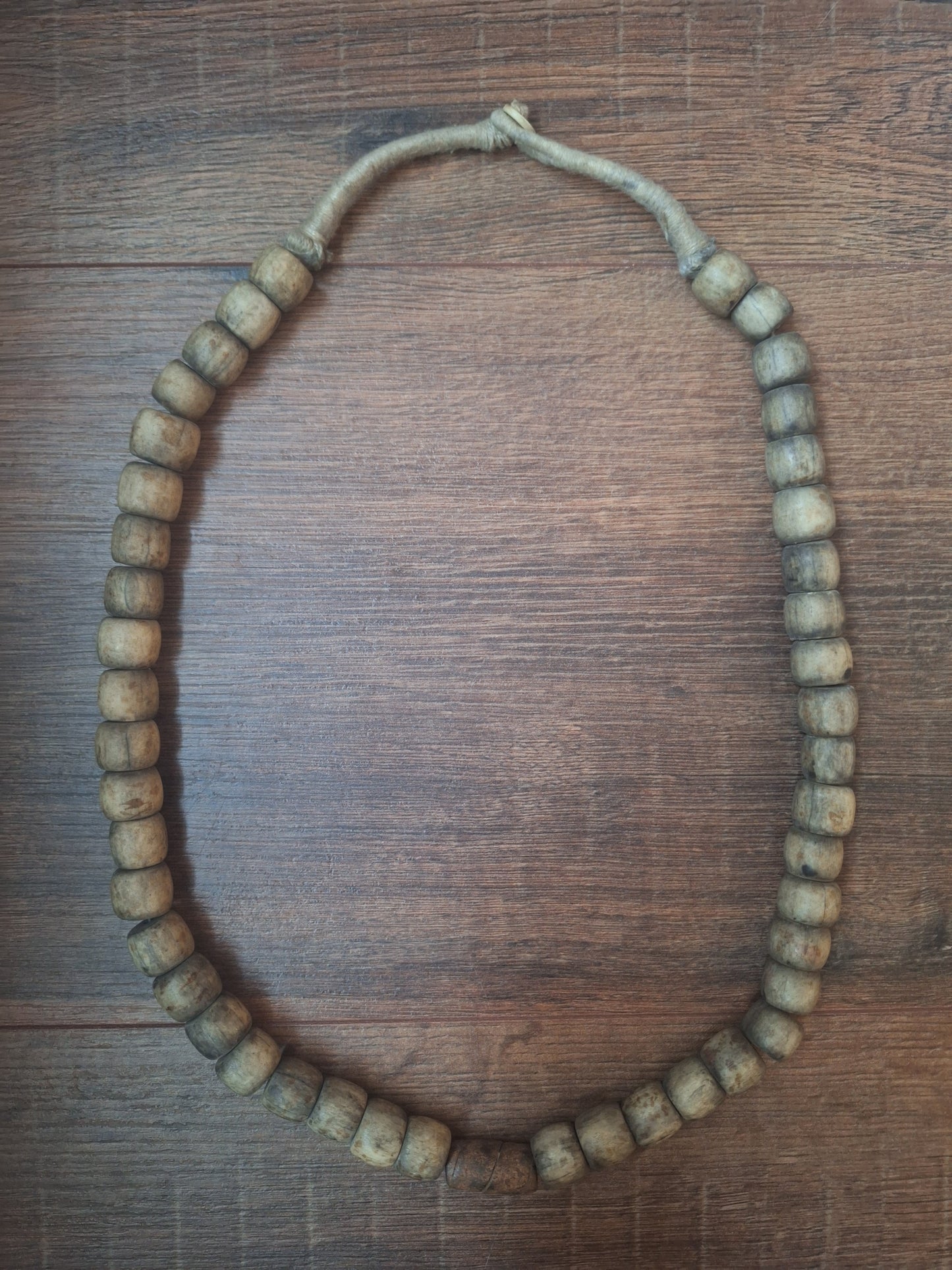 Old Nepalese bone bead necklace