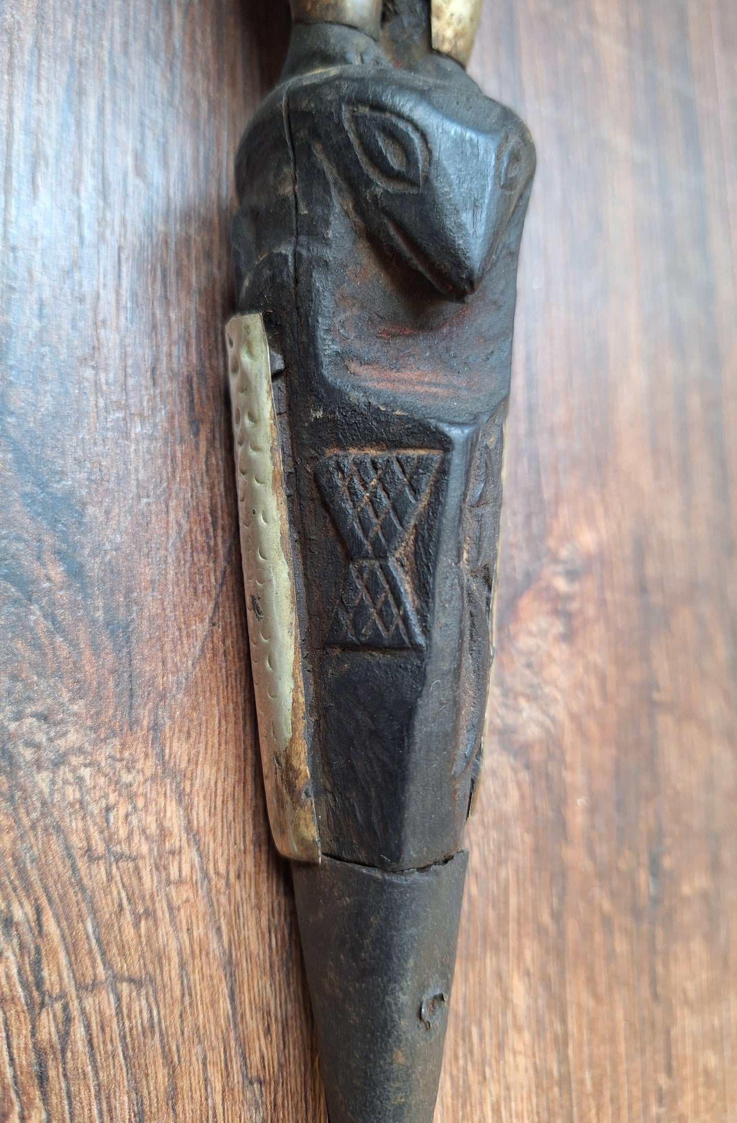Antique wooden phurba #49