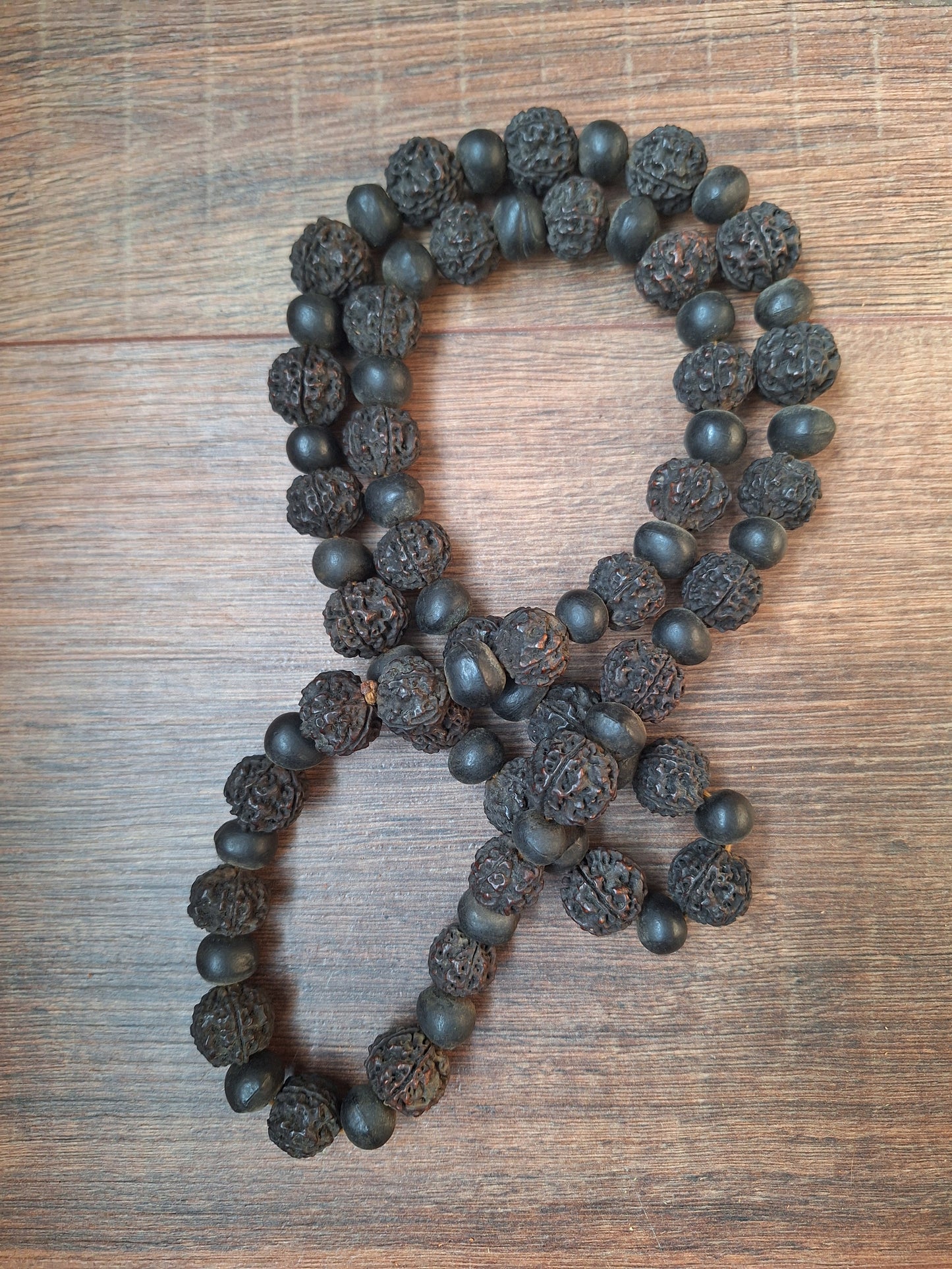 Vintage Nepalese rudraksha and rita mala