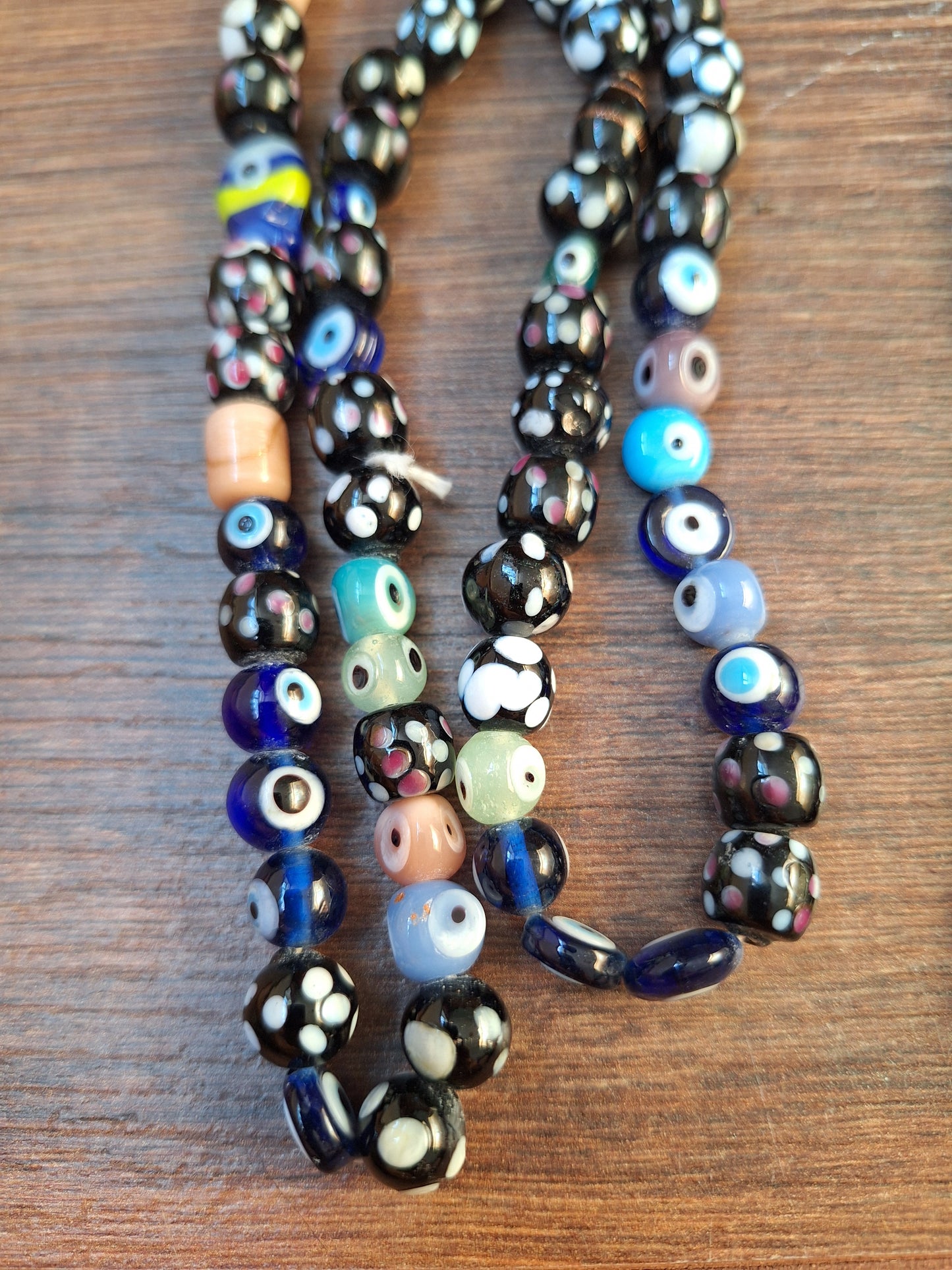 Nepalese glass beads mix strand
