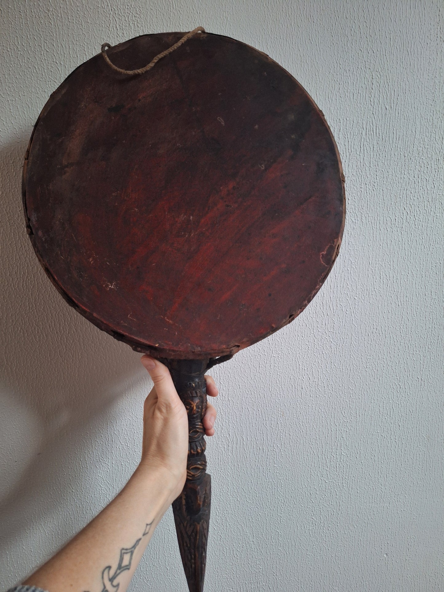 Old Nepalese dhyangro drum #13