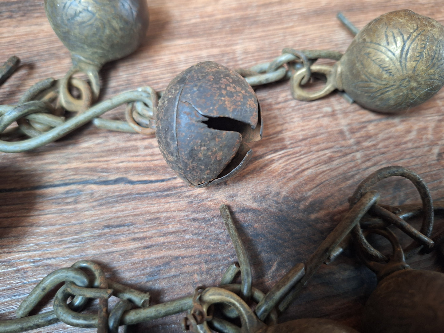 Old Nepalese shamanic bell chain