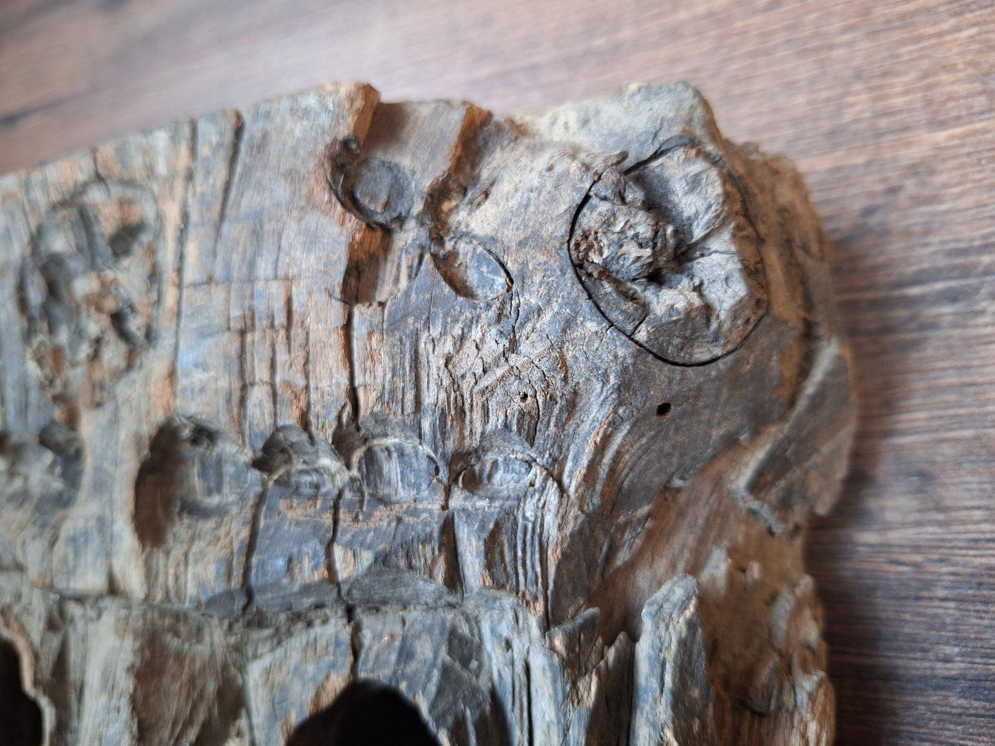 Antique Nepalese wooden mask