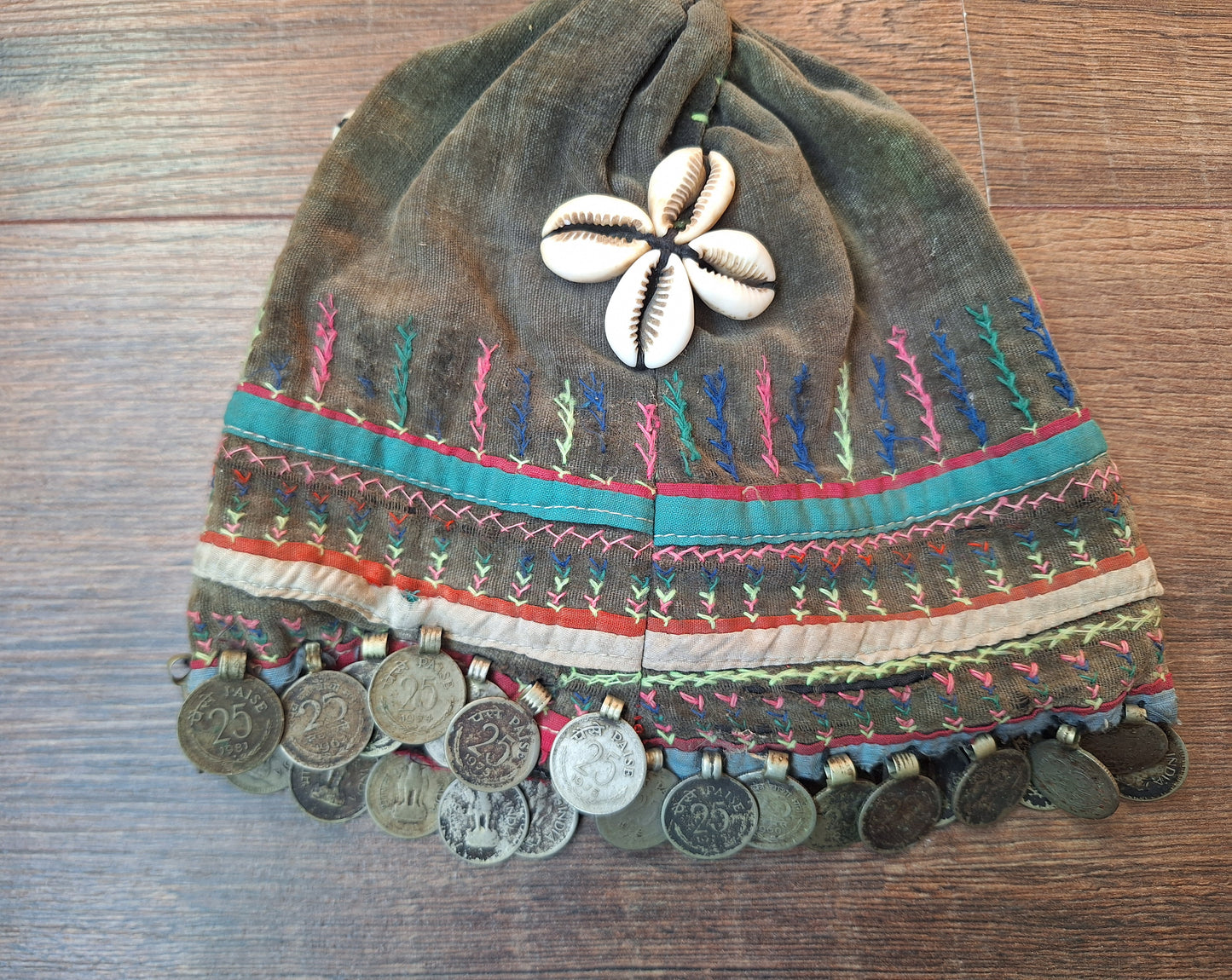 Vintage Nepalese Magar tribal children's hat