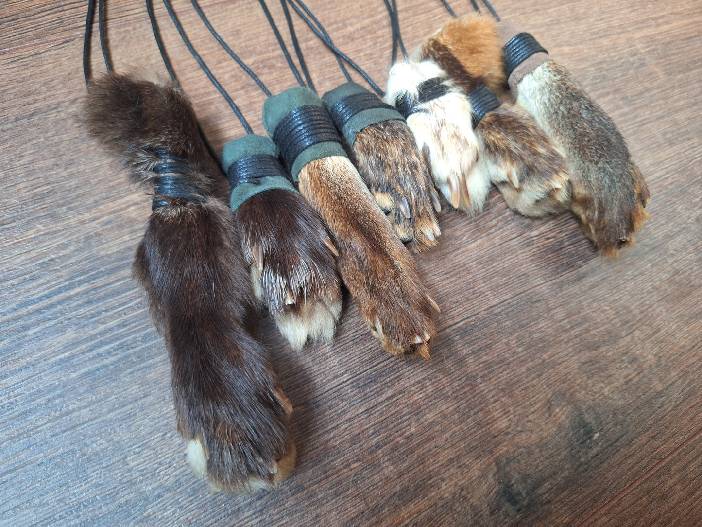 Fox paw amulet necklaces