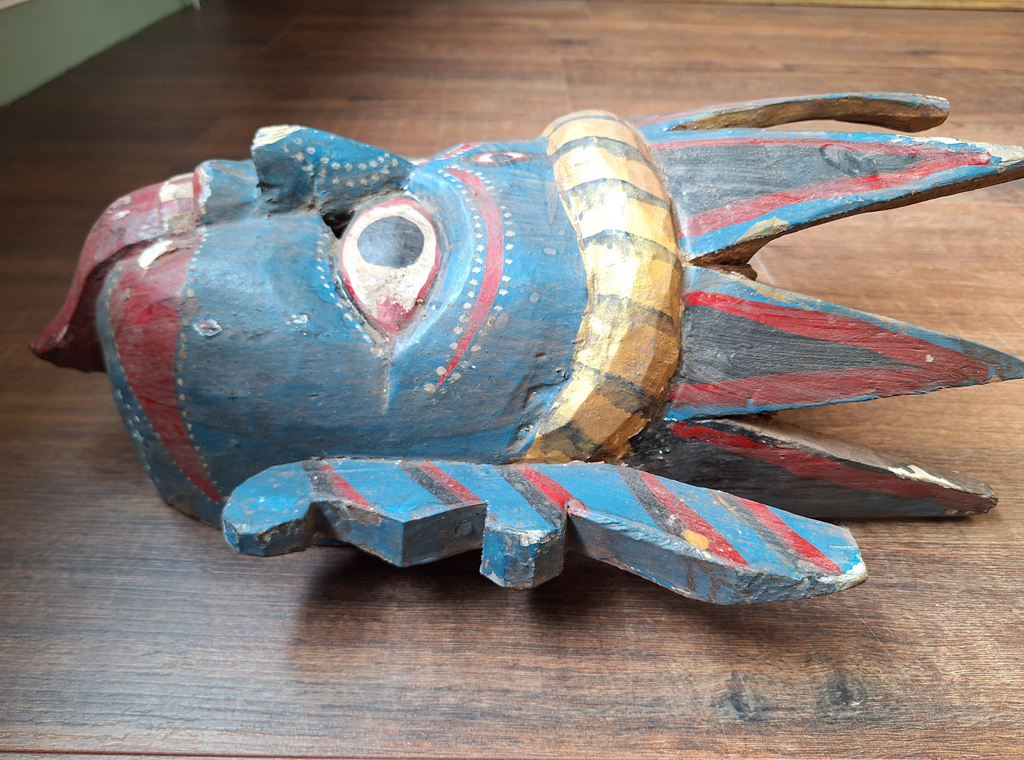 Vintage wooden Kali mask