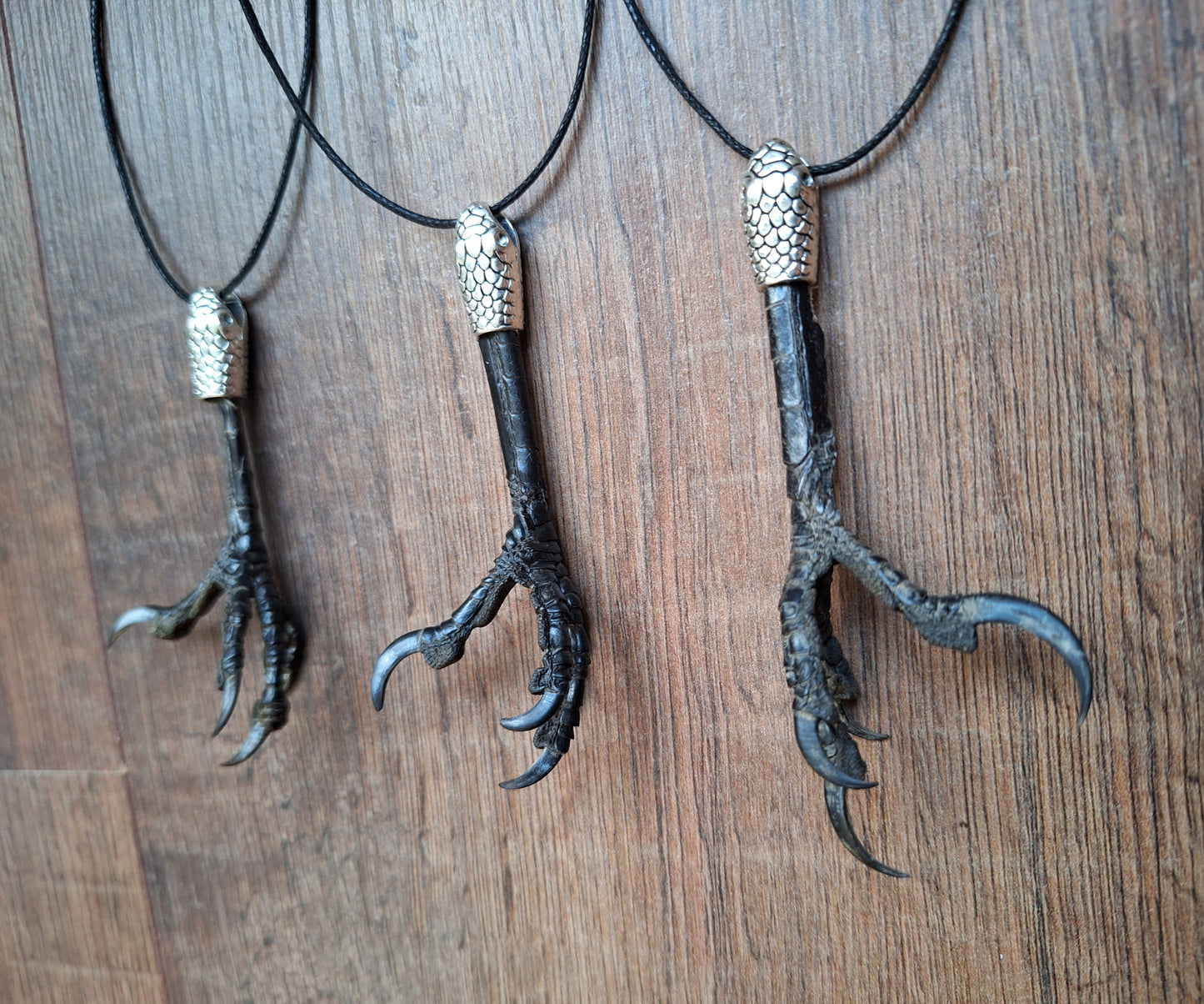 Crow claw amulet necklace