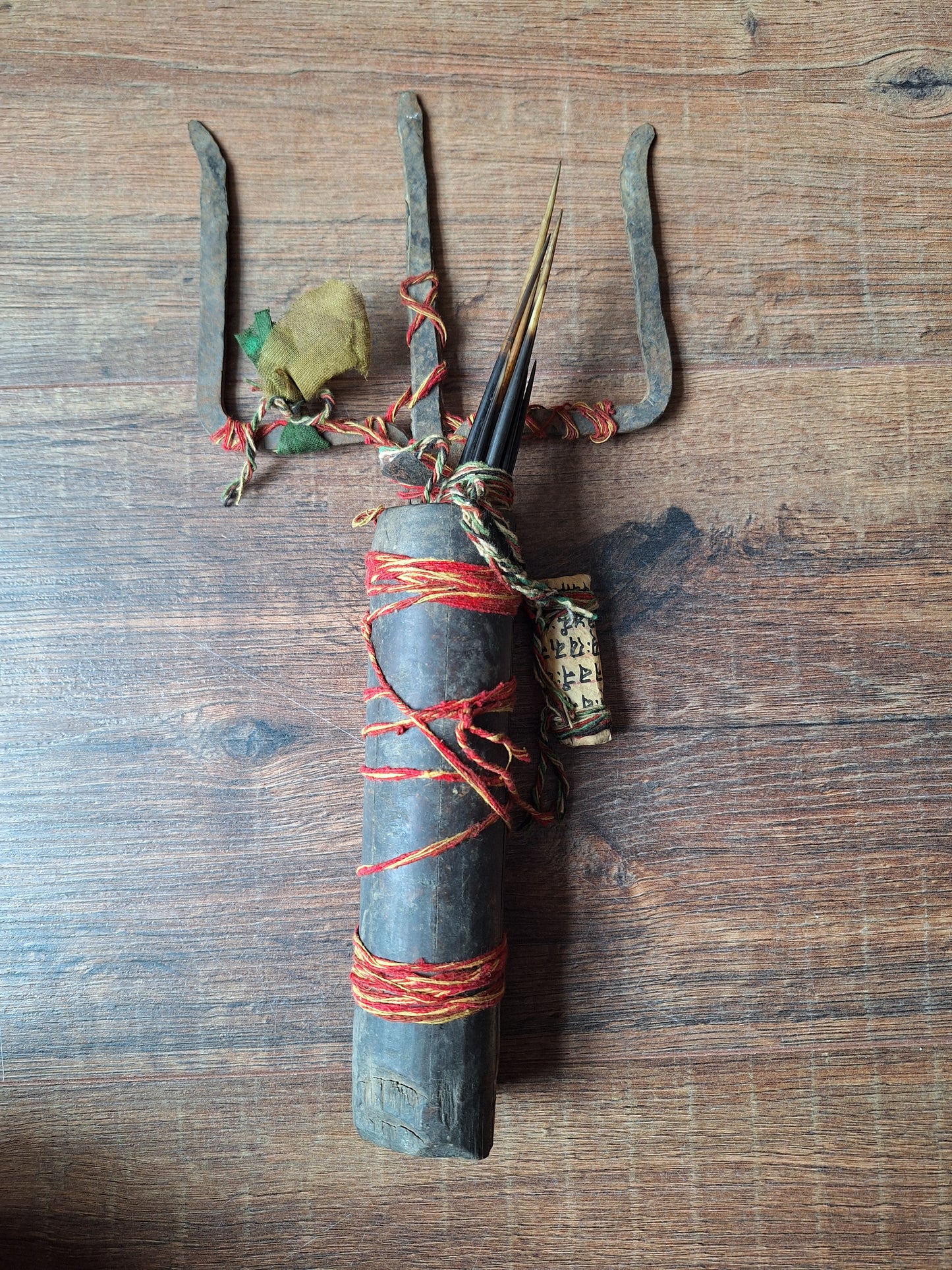 Old Nepalese shamanic trident set #1