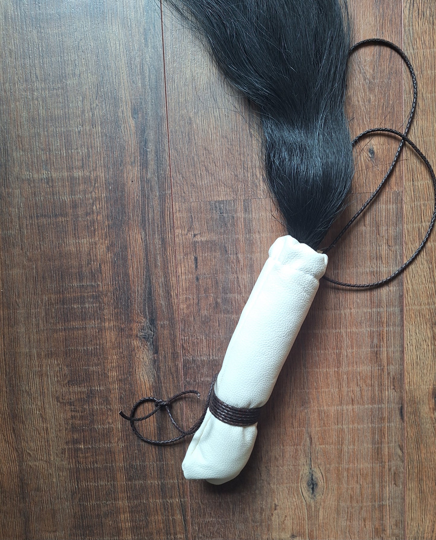 Horse tail shamanic whip