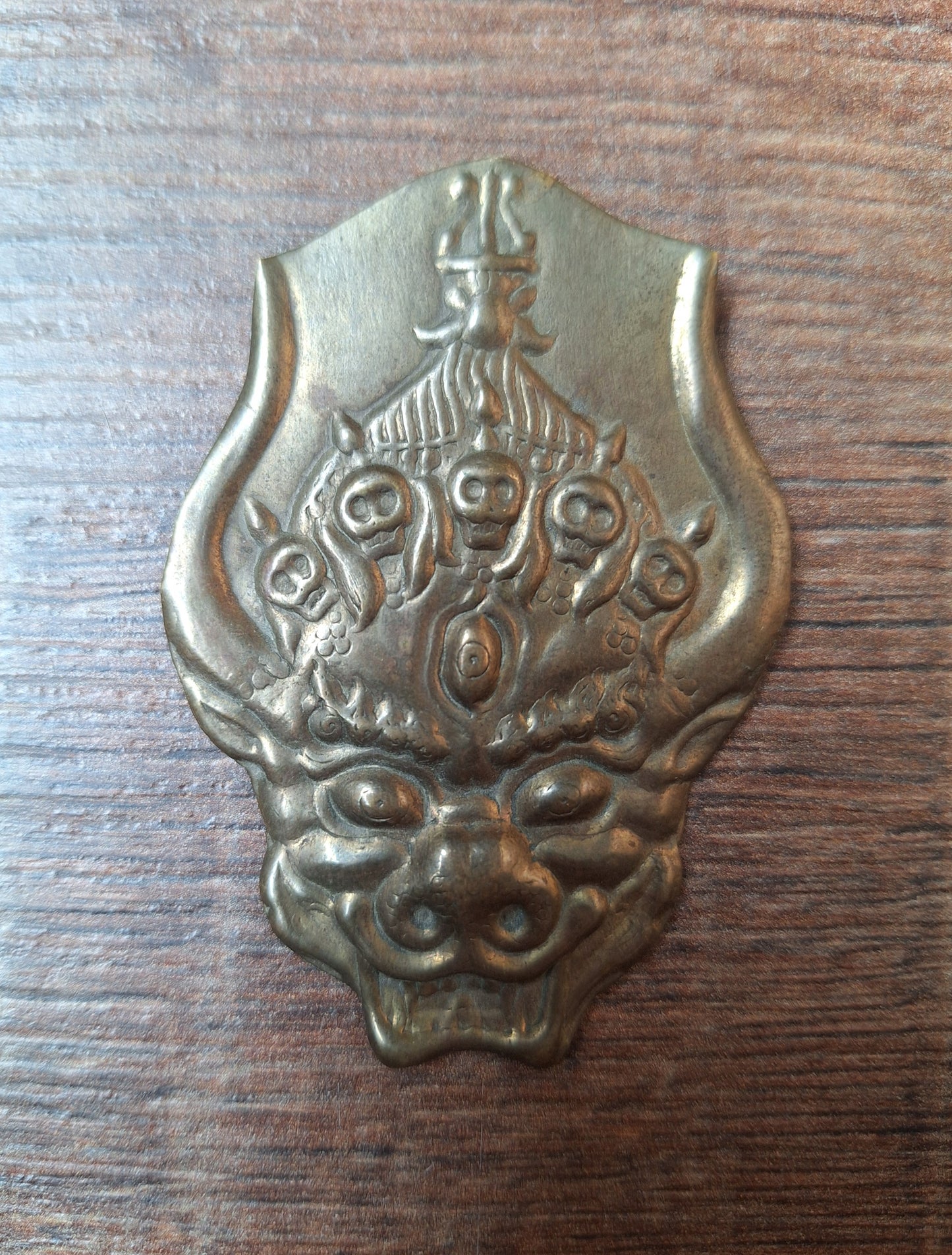 Copper Erlik Khan pendant