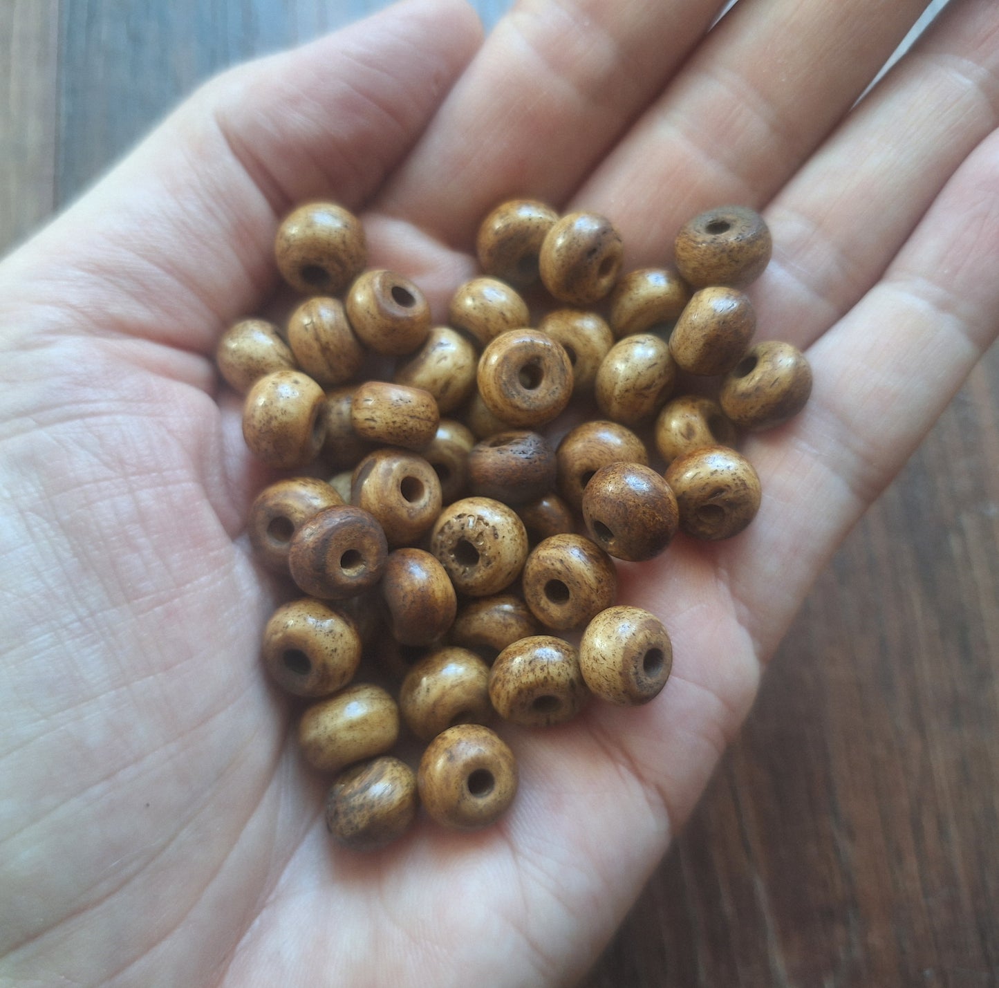 Vintage yak bone beads, set of 20
