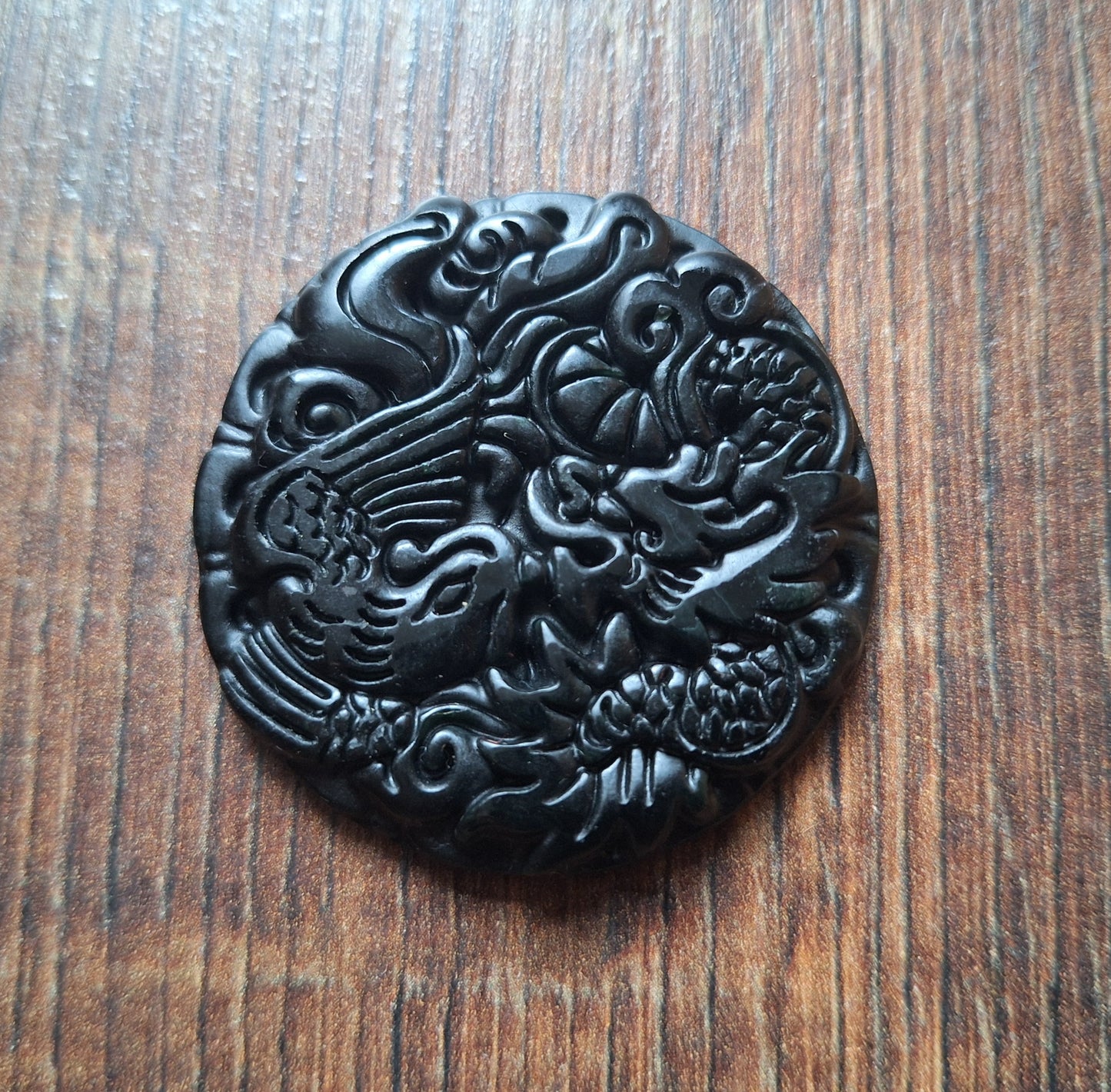 Jade pendant Dragon and Phoenix