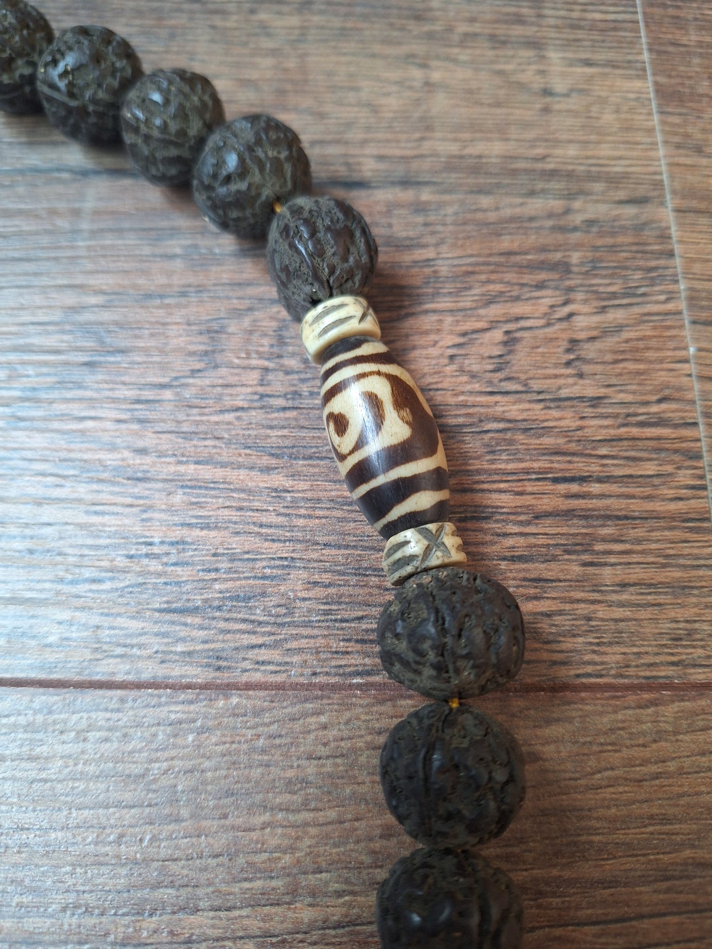 Vintage Nepalese rudraksha mala #22