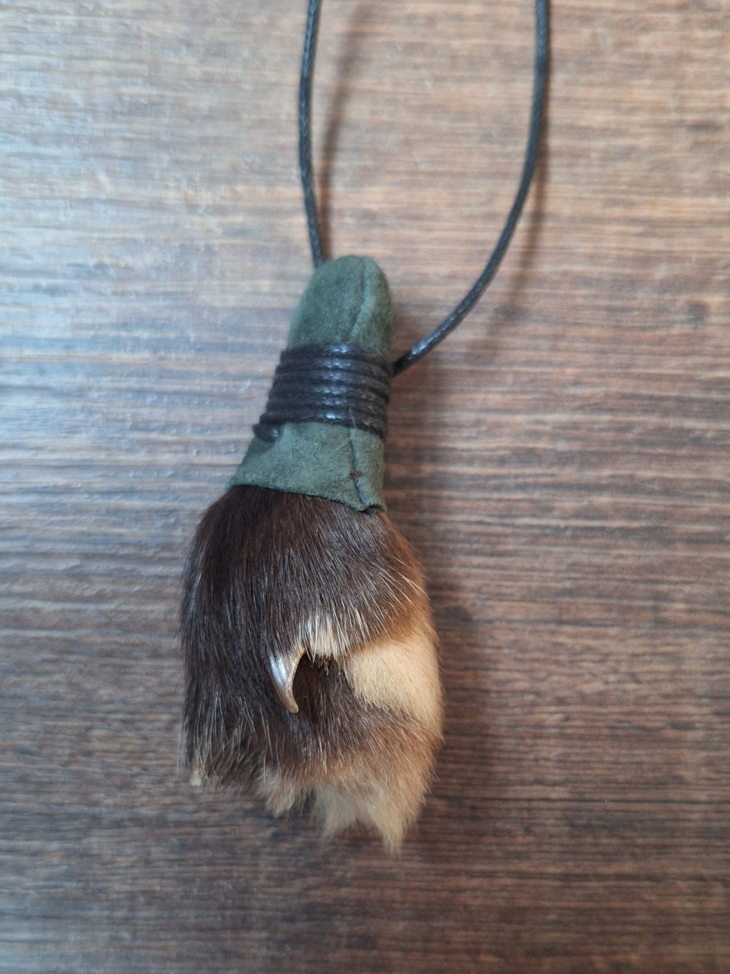 Fox paw amulet necklaces