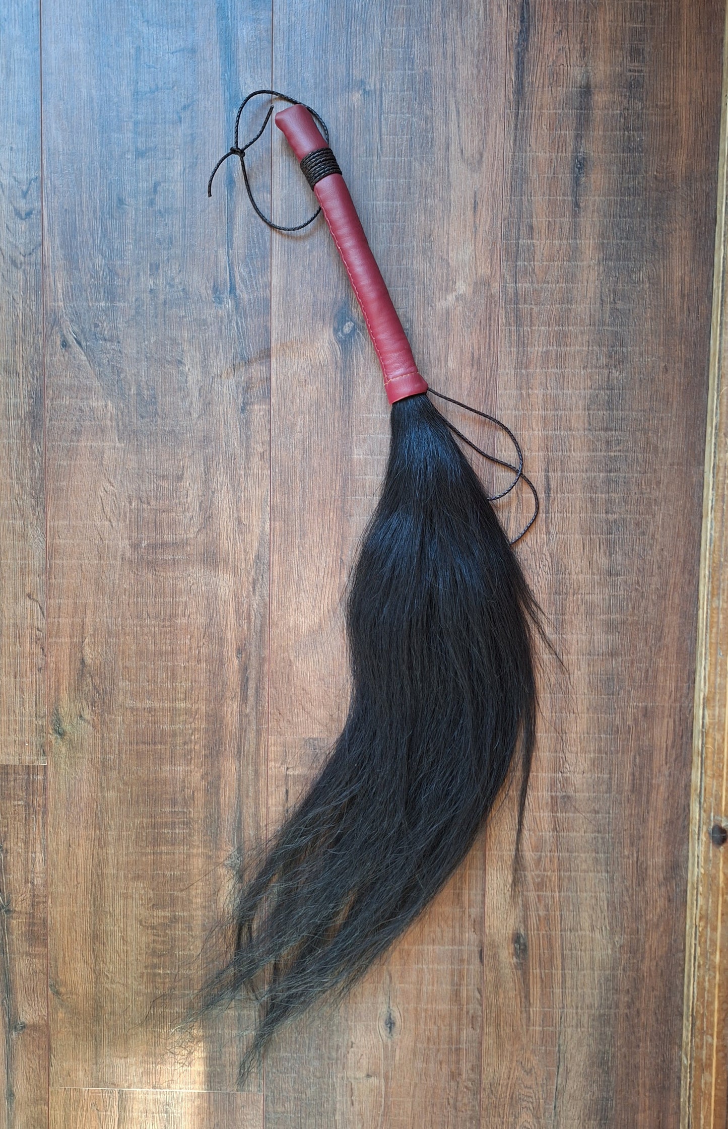 Horse tail shamanic whip