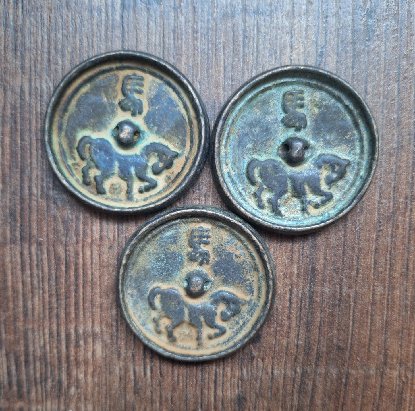 Chinese mirror Symbol of the Year Horse 40 millimeter