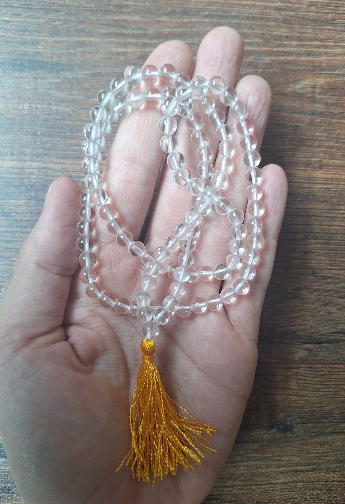 Quartz crystal mala