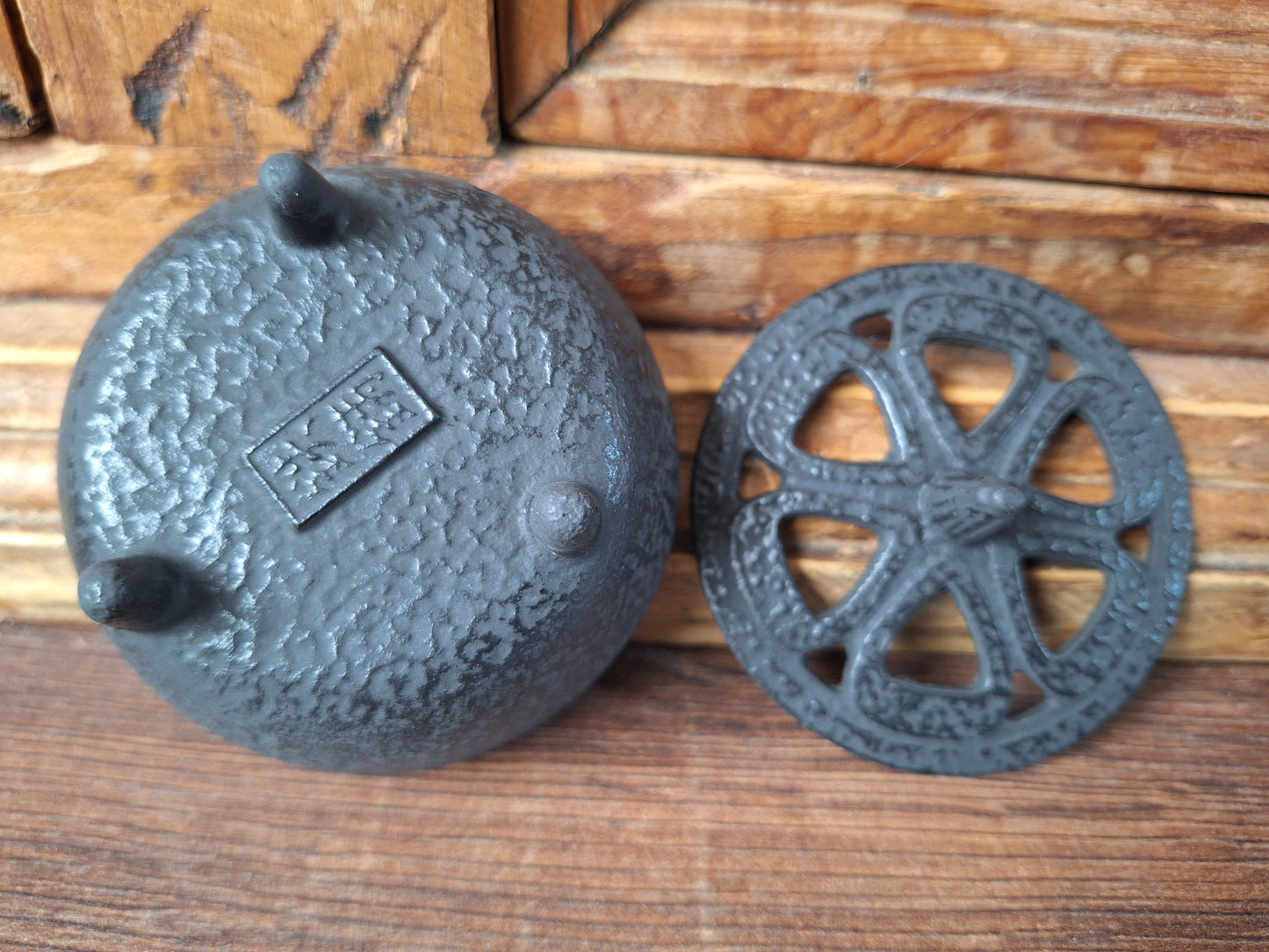 Cast iron incense burner