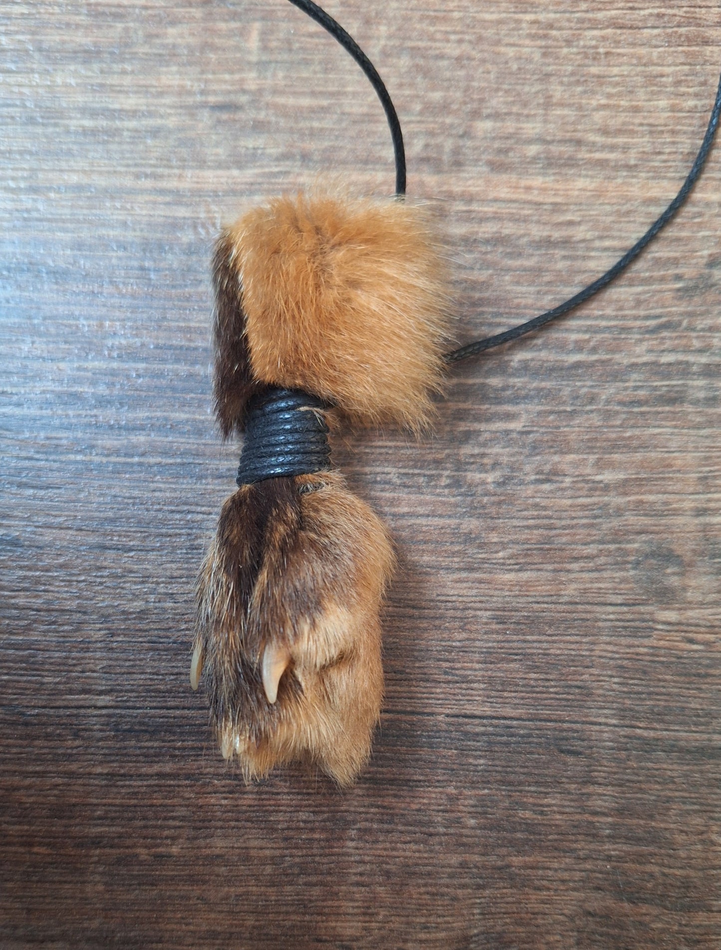 Fox paw amulet necklaces