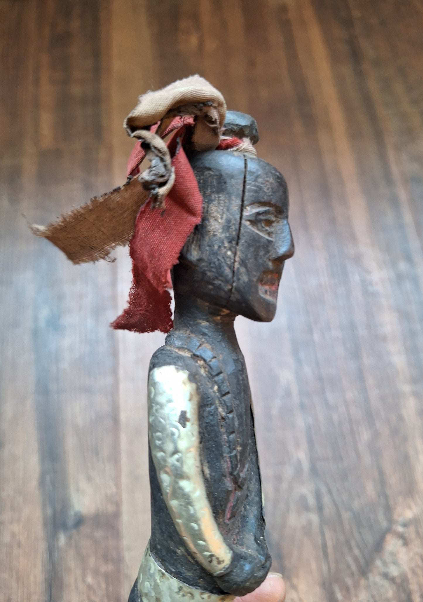 Antique wooden phurba #49