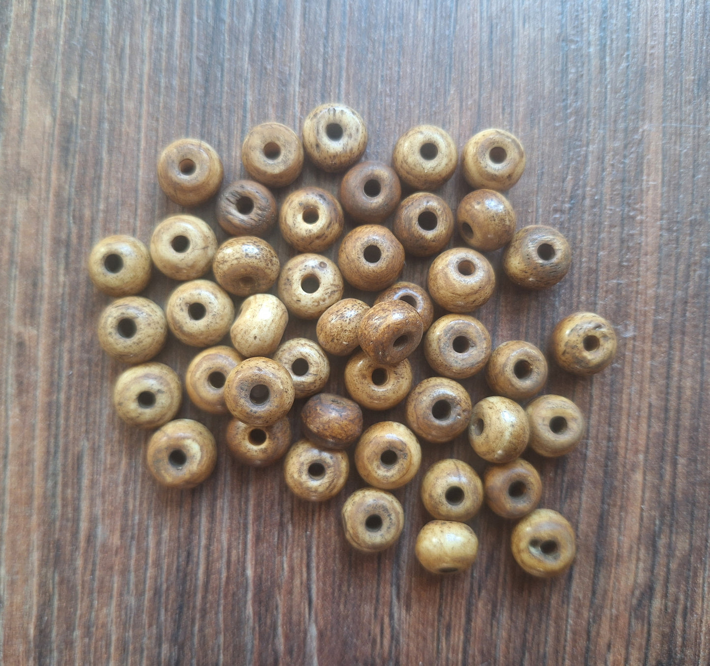 Vintage yak bone beads, set of 20