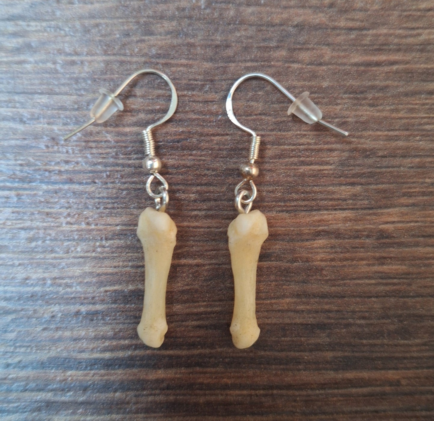 Badger foot bones amulet earrings