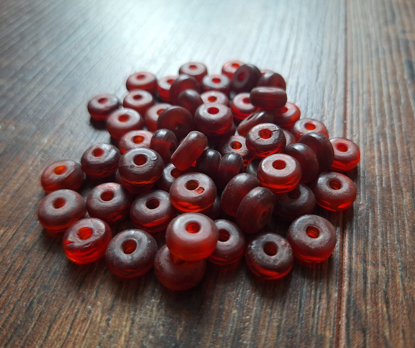 Vintage horn beads, set of 20