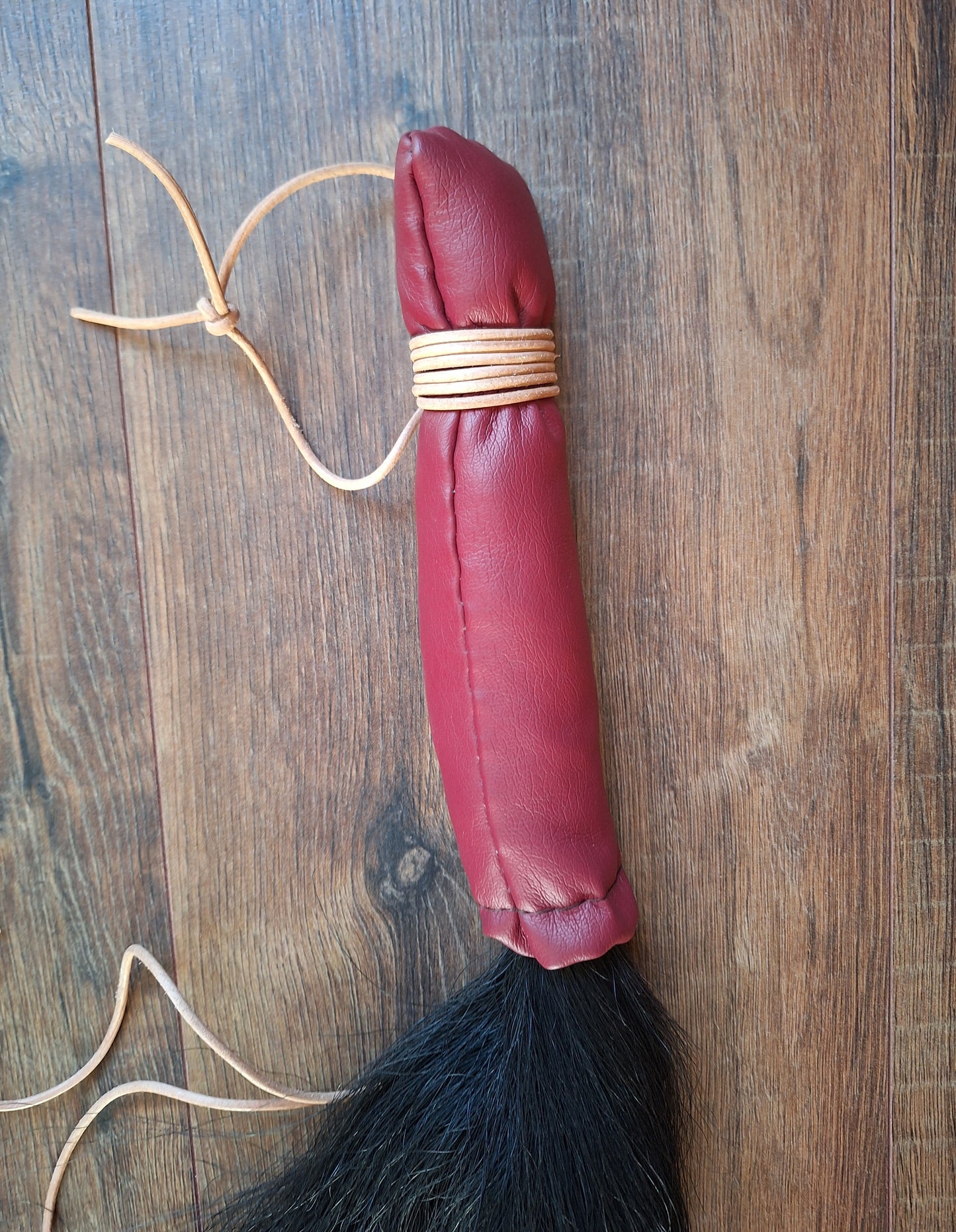 Horse tail shamanic whip