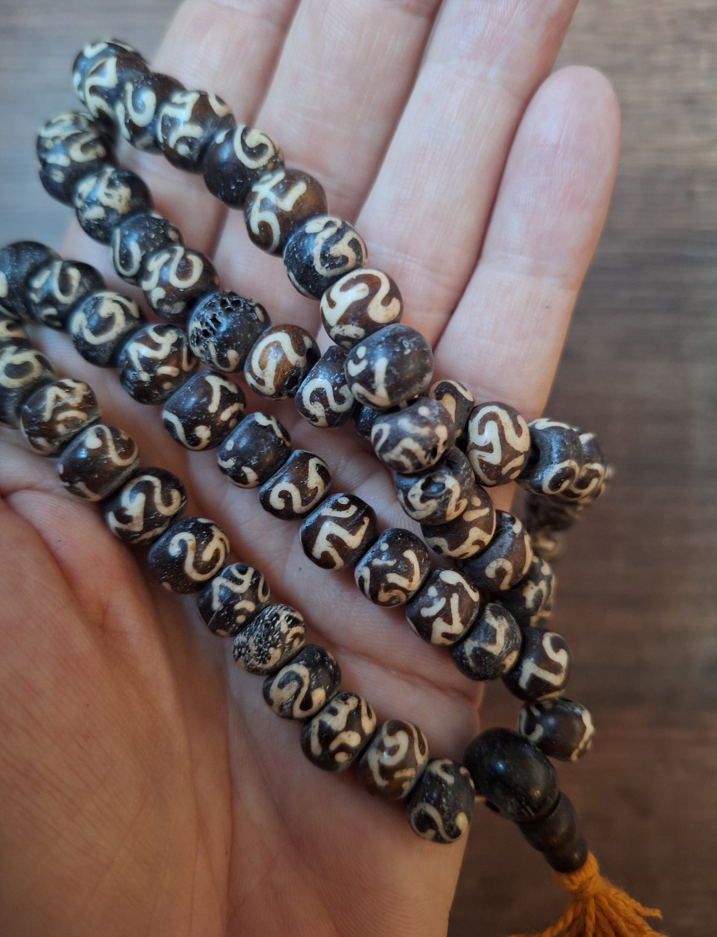 Vintage yak bone mala