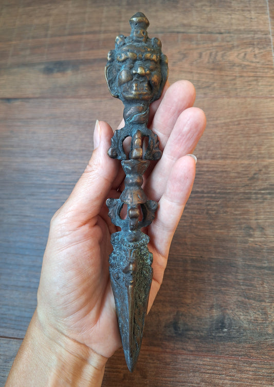 Antique bronze phurba #10