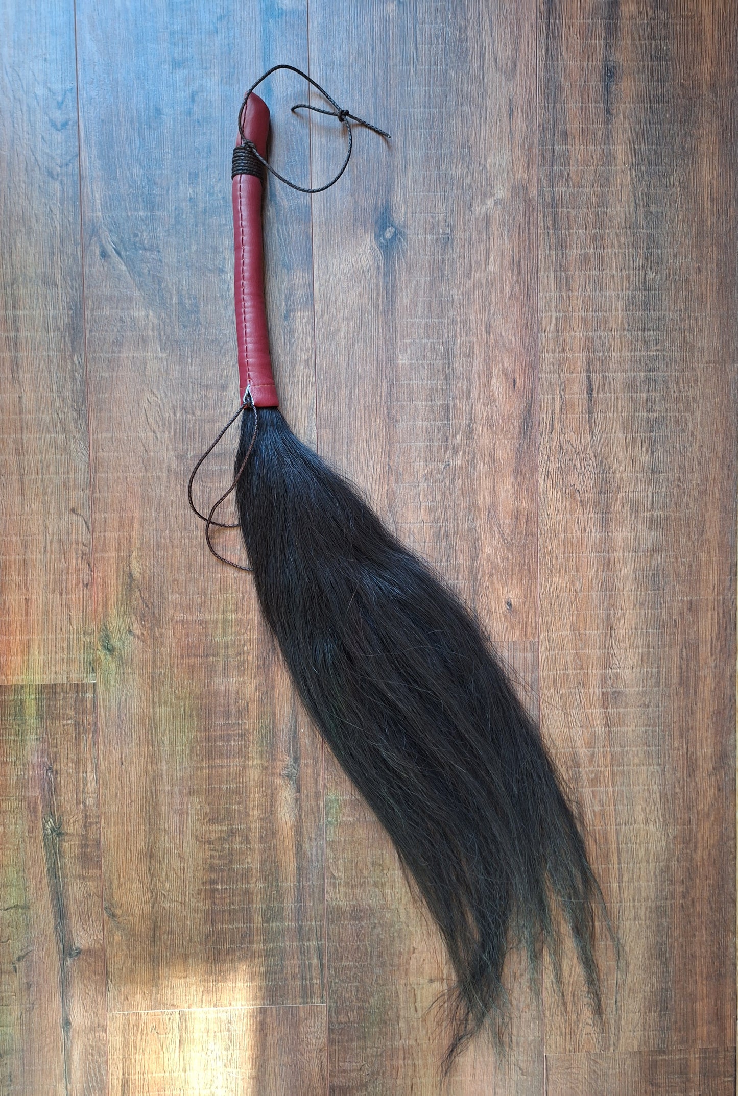 Horse tail shamanic whip