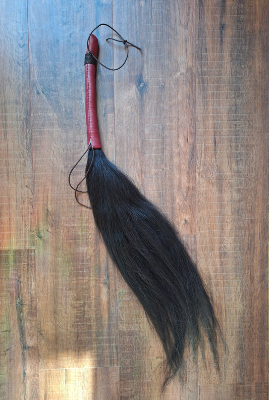 Horse tail shamanic whip