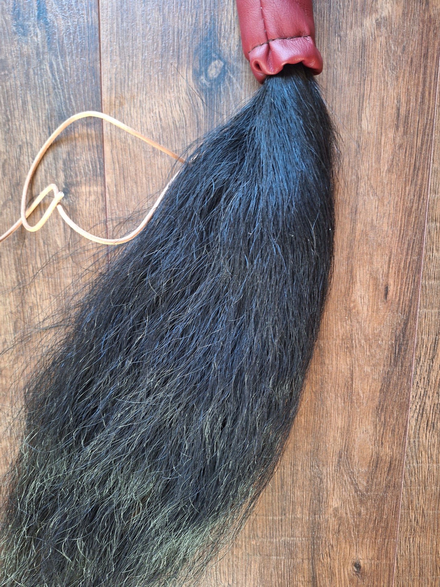 Horse tail shamanic whip