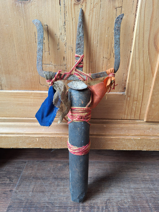 Old Nepalese shamanic trident set #2