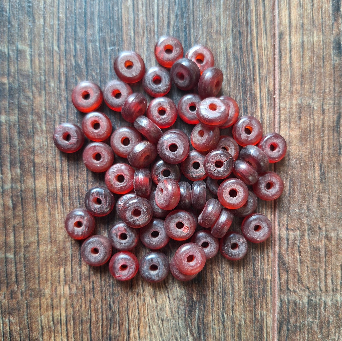 Vintage horn beads, set of 20