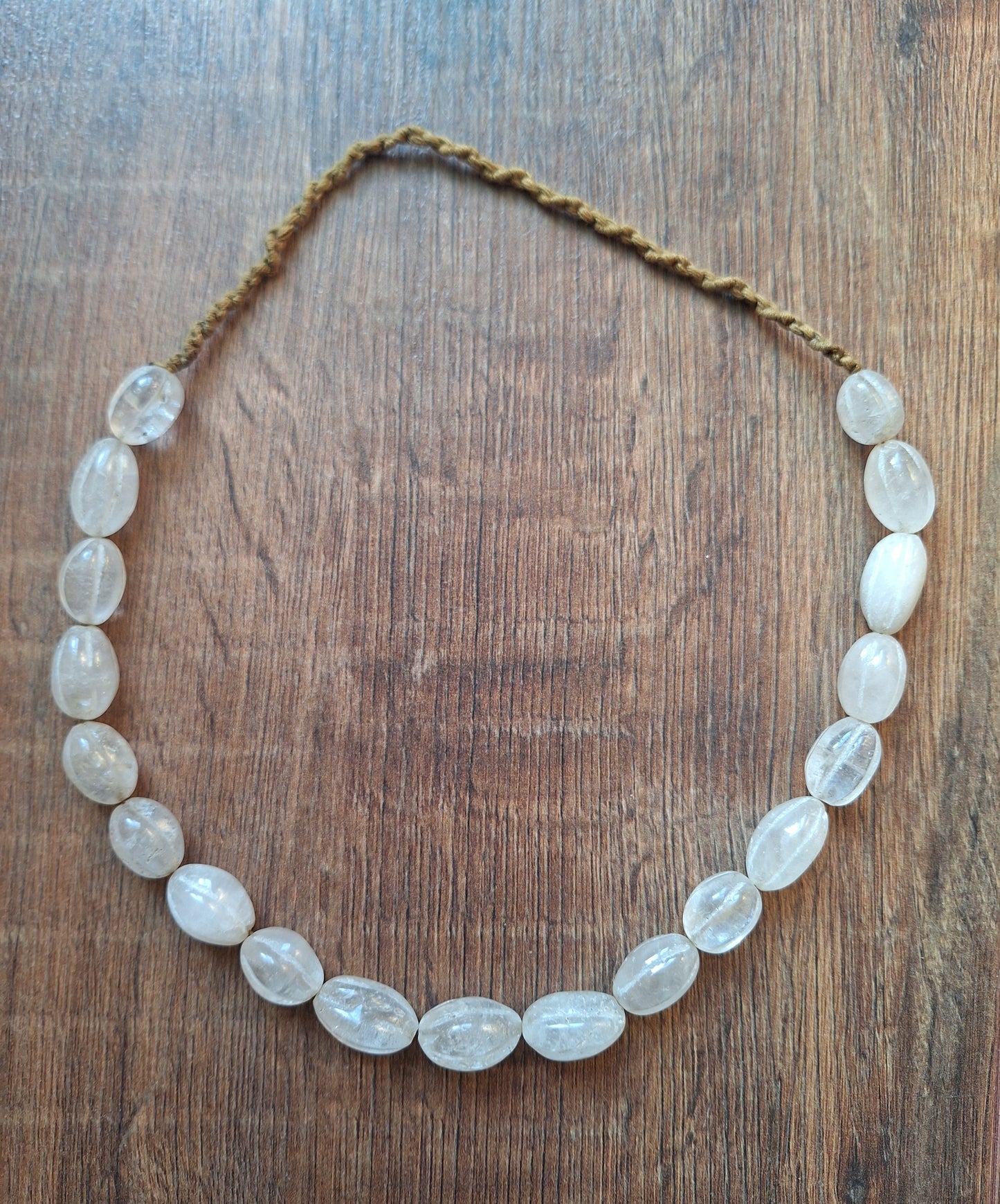 Vintage Himalayan quartz crystal necklace