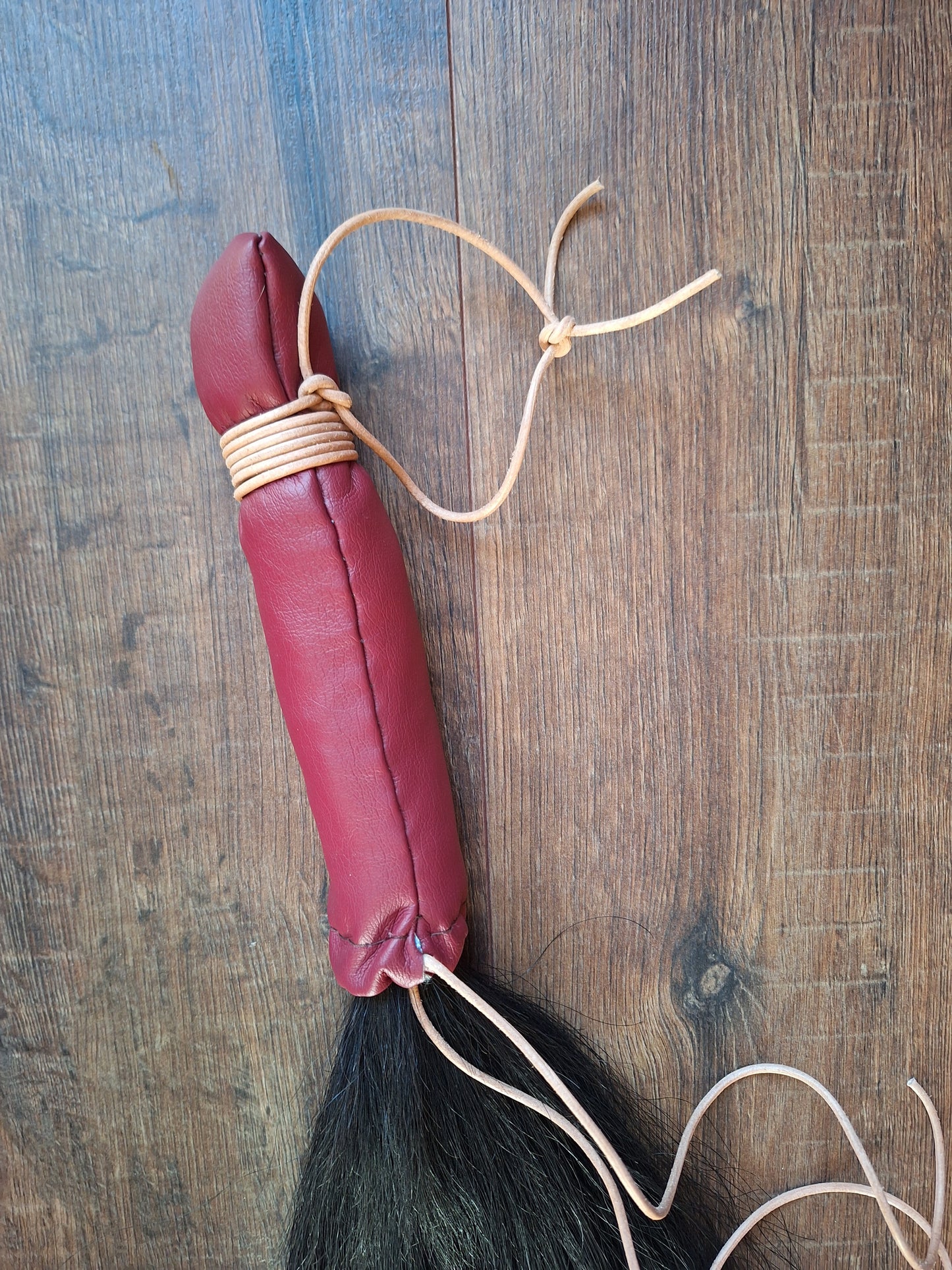Horse tail shamanic whip