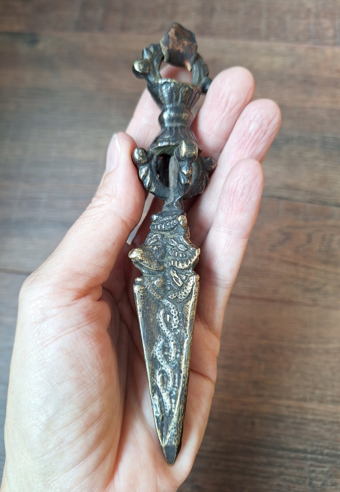 Antique bronze phurba #12