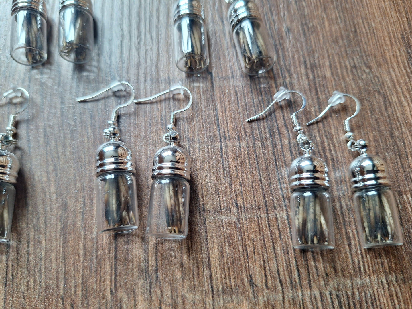 Hedgehog spikes amulet earrings