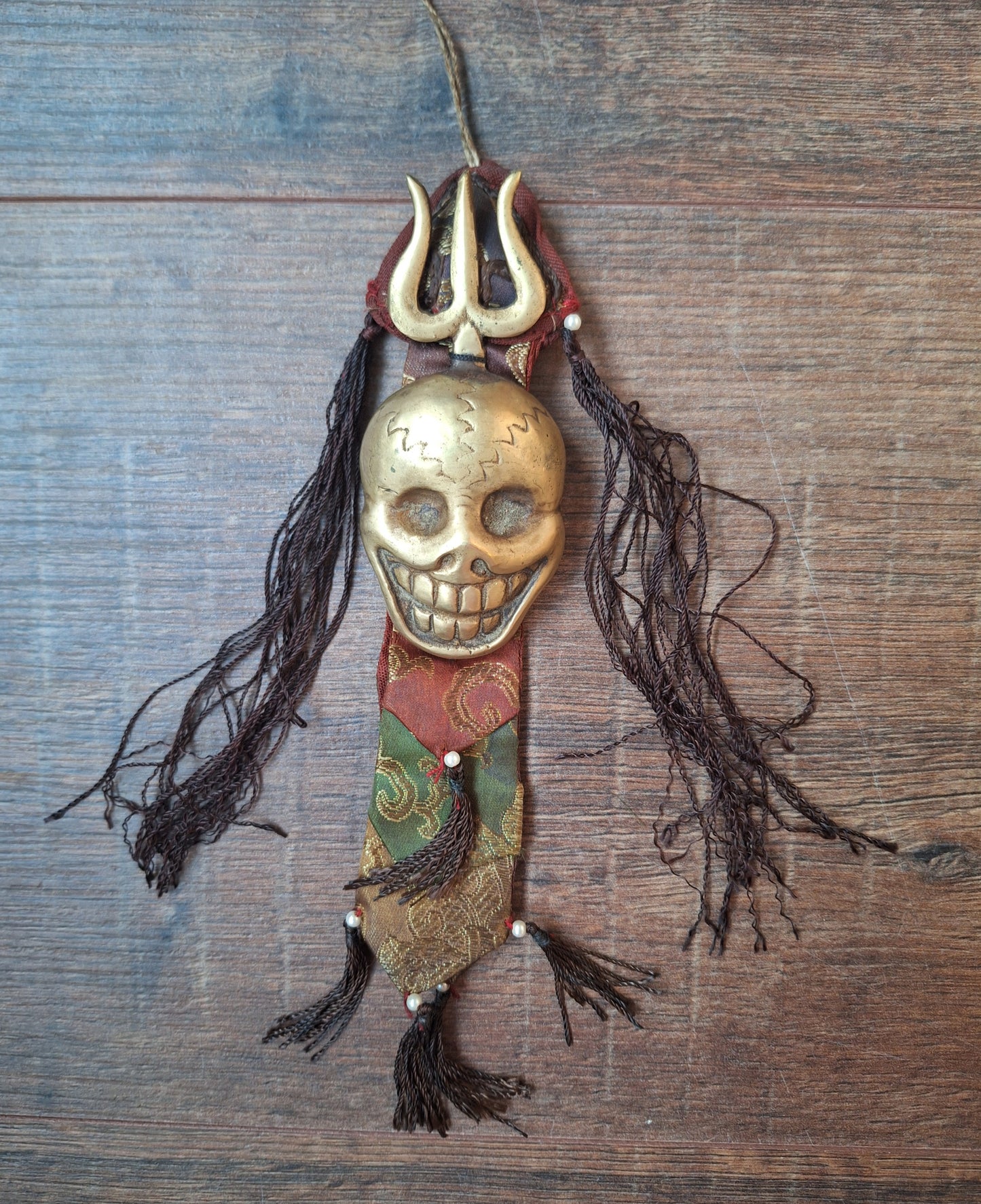 Vintage Tibetan amulet wallhanger Citipati