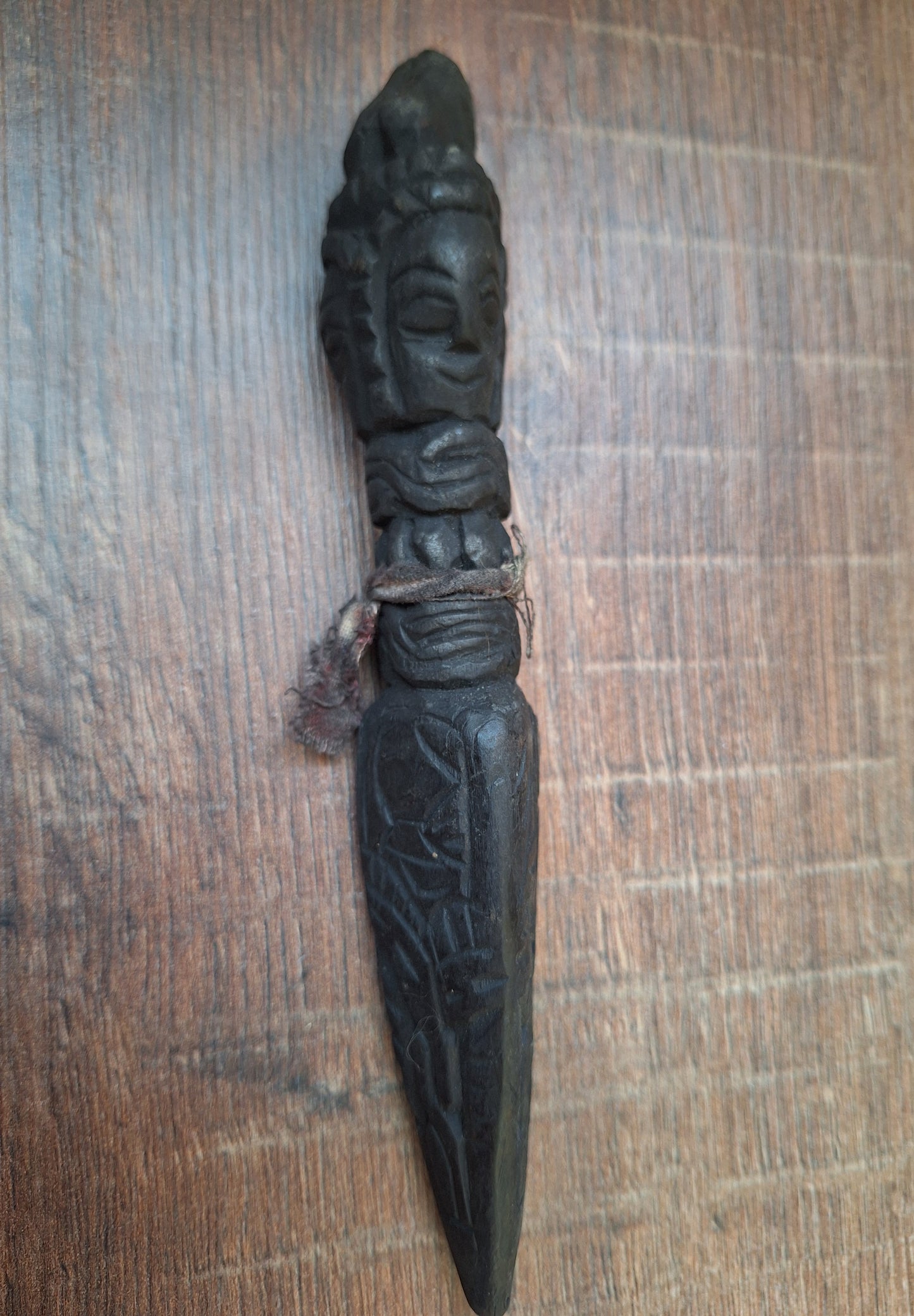 Antique wooden phurba #46