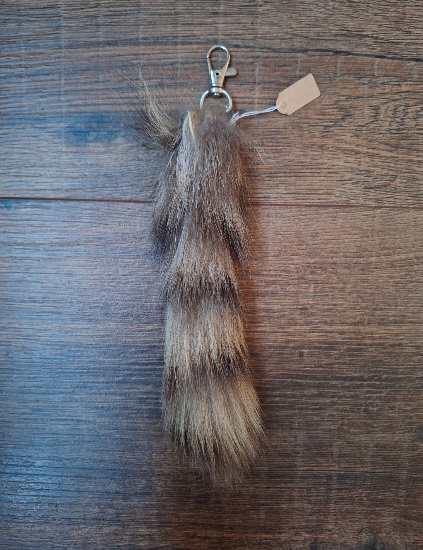 Raccoon tail keychains