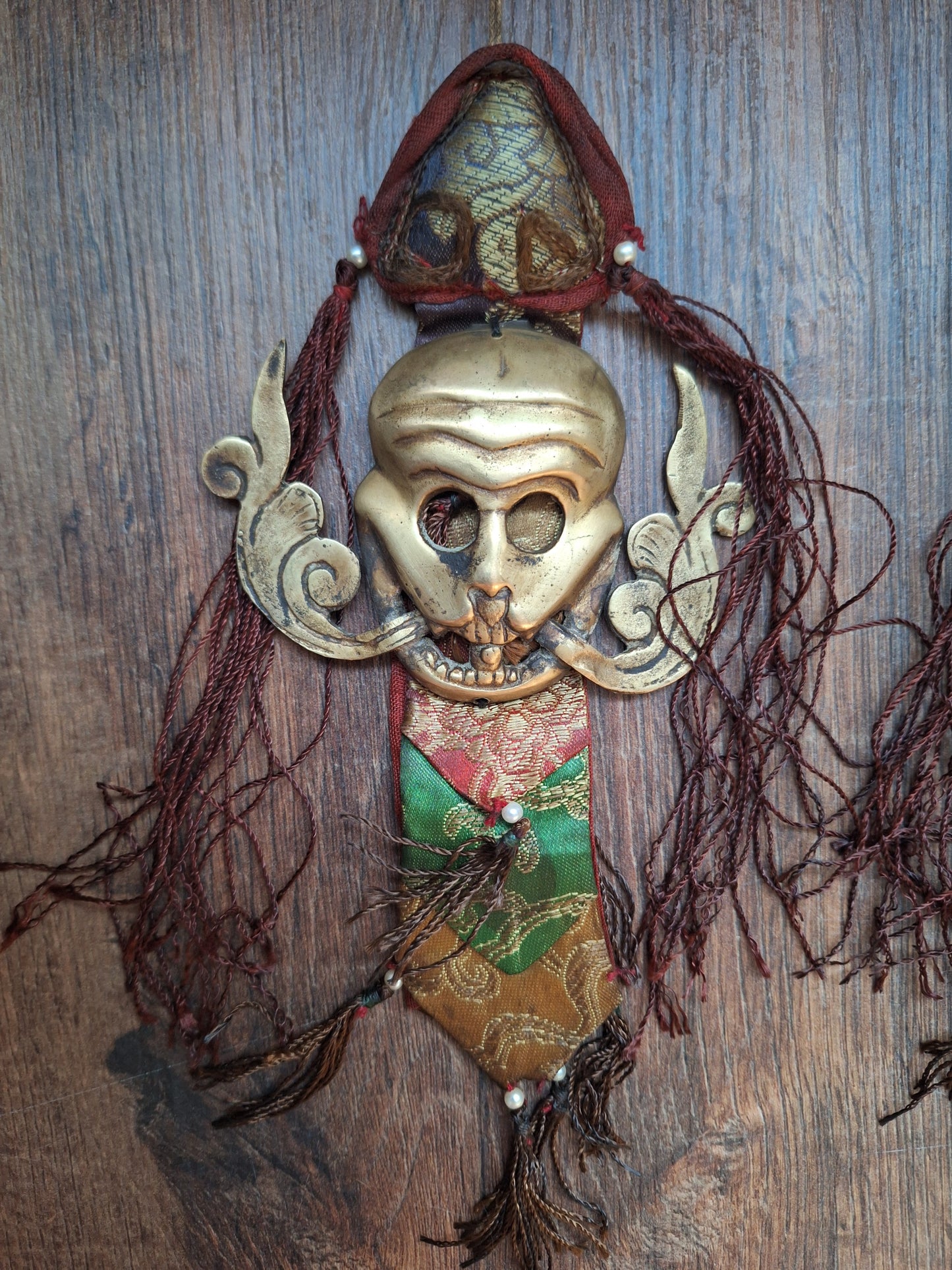 Vintage Tibetan amulet wallhanger Citipati