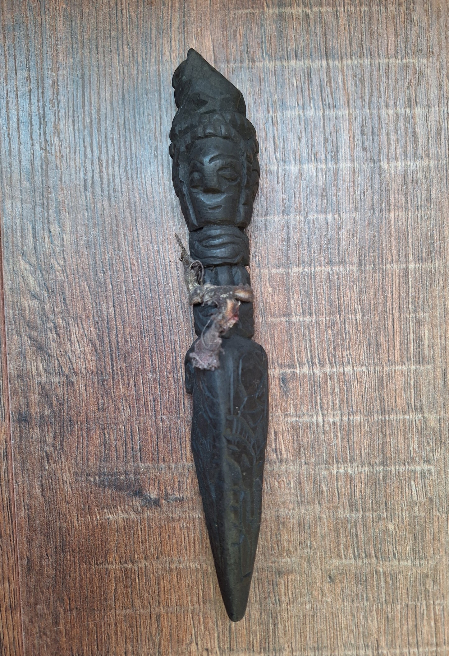 Antique wooden phurba #46