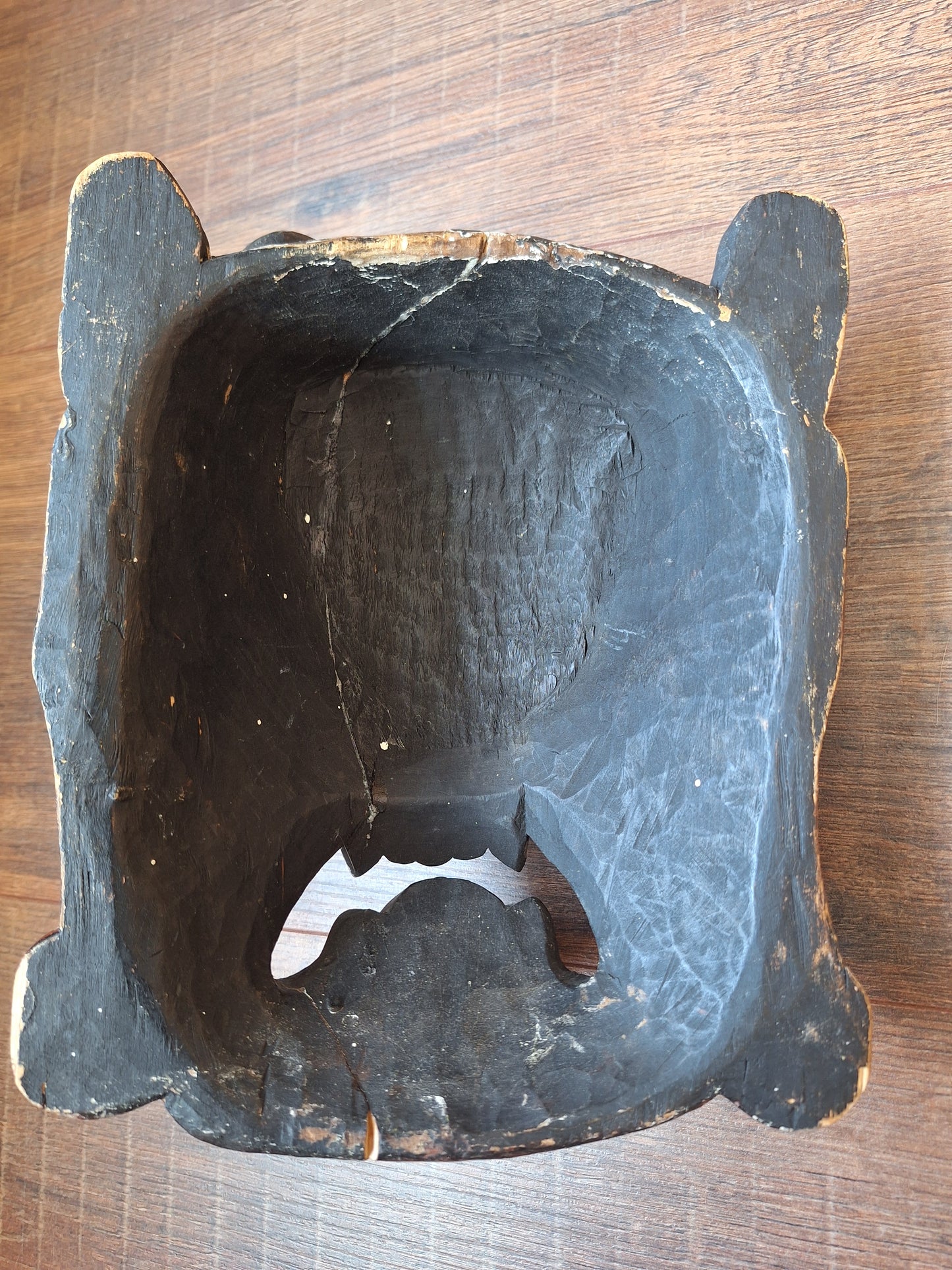 Vintage wooden Mahakala mask, B-quality